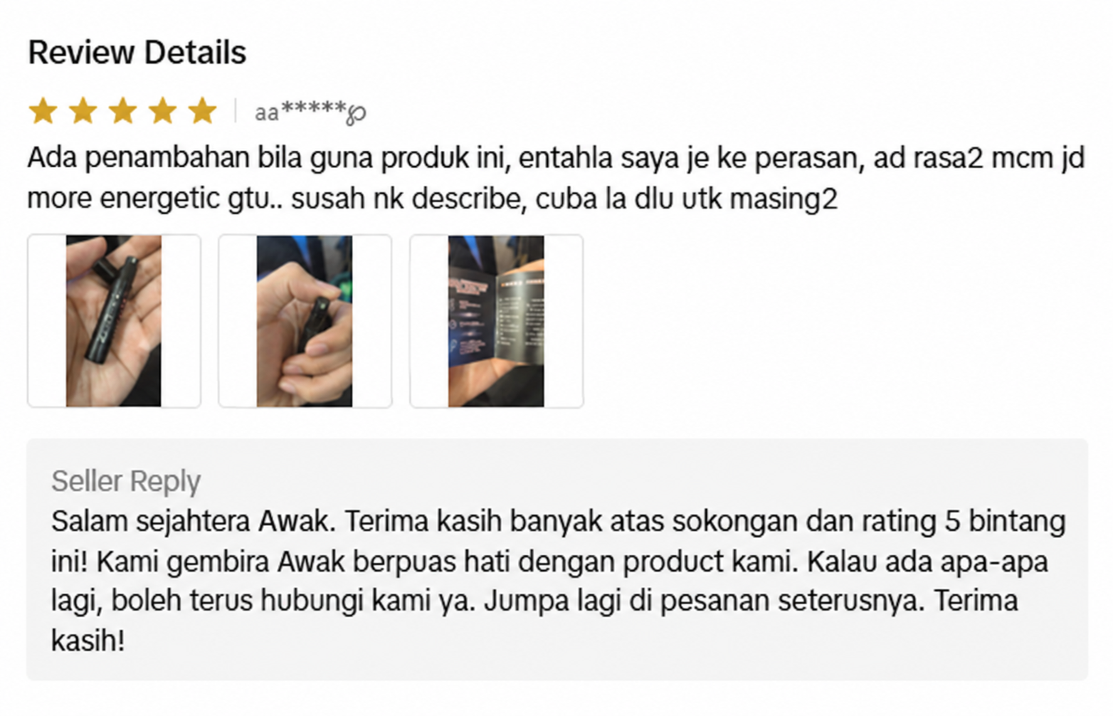 Testimoni pengguna Obsidian Max 3