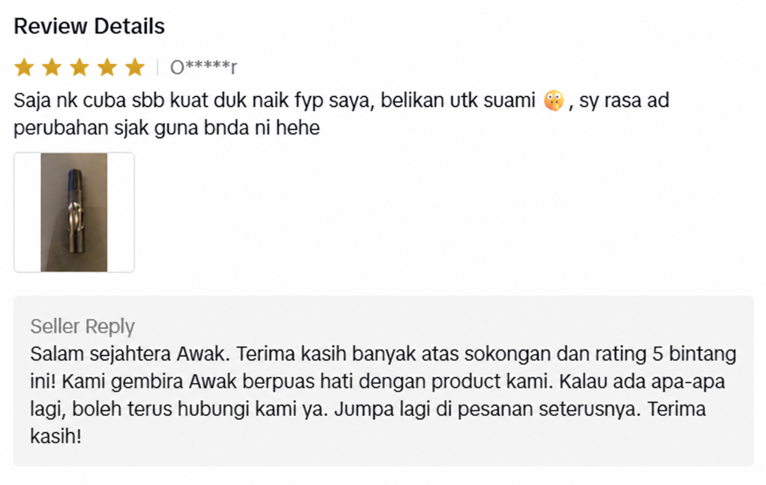 Testimoni pengguna Obsidian Max 4